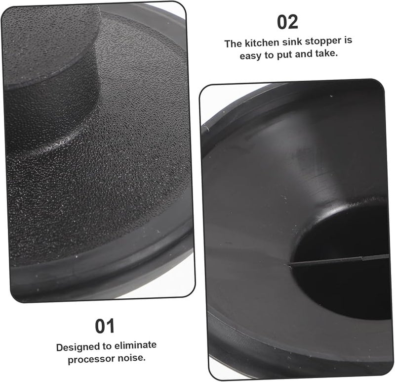 2 Pack Plastic Sink Stopper Drain Plug Easy Install Food Waste Disposer - Image 3